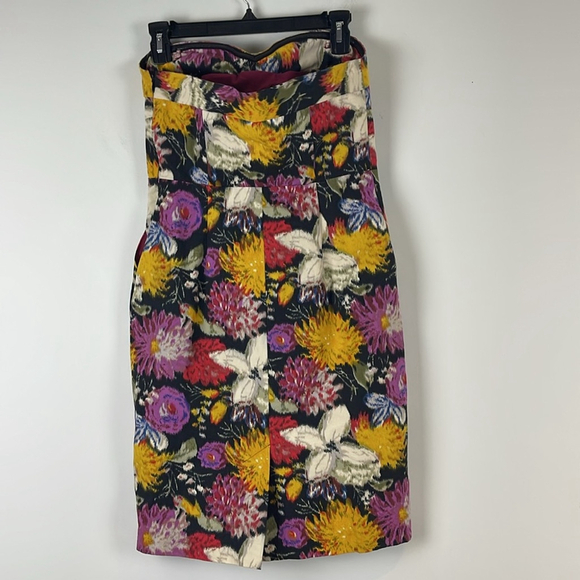 Anthropologie Moulinette Soeurs Strapless Floral Dress - Picture 4 of 10